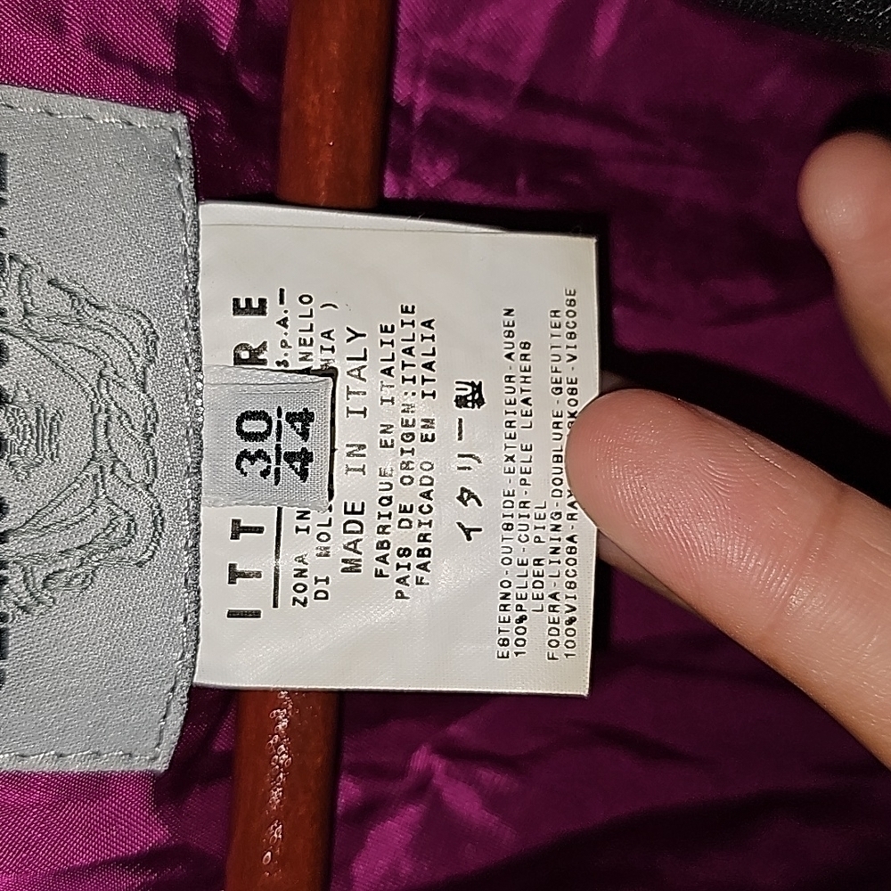 VINTAGE VERSACE LEATHER JACKET - Picture 6 of 12